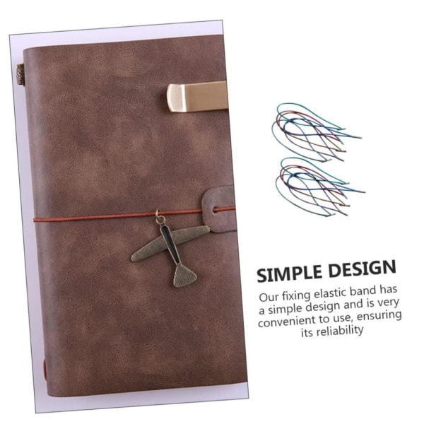 12 st Notebook Elastisk rem Notebook Clothing Packaging Tejp