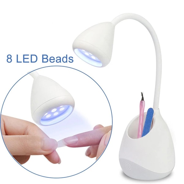 Negle LED Lampe Hurtig Negletørrende Lampe HVID white