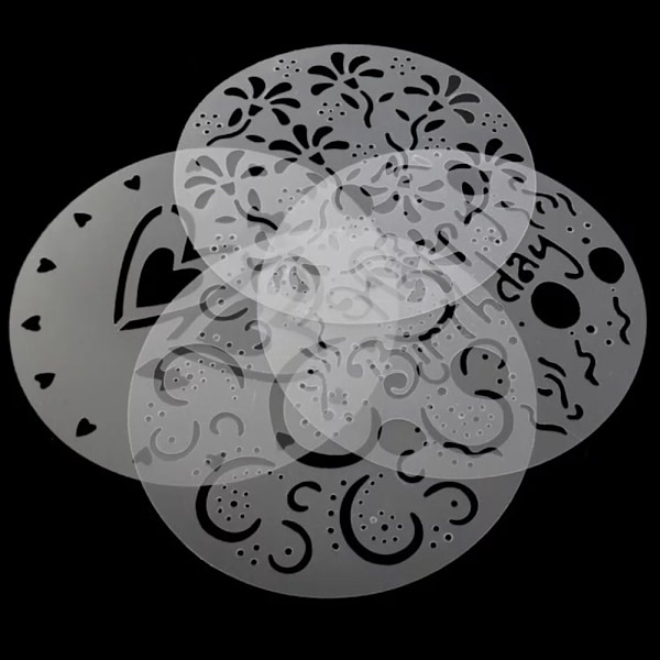 2Pack Cake Stencils Flower Spray Form 2Packs