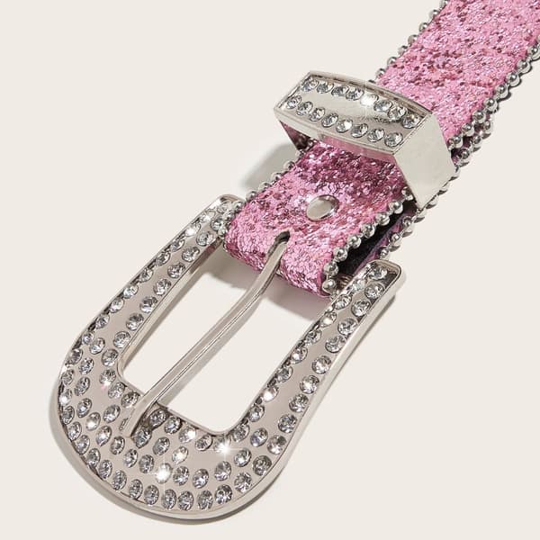 Rhinestone Belte Midjebånd ROSA pink