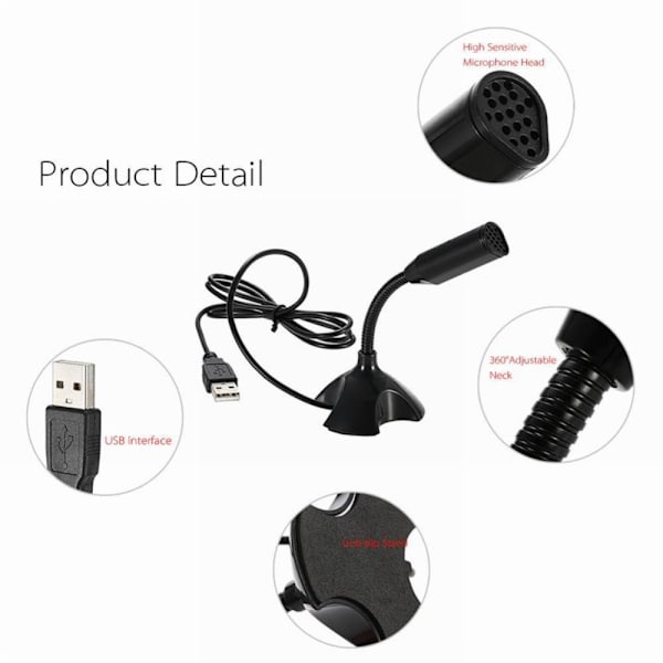 Desktop USB Mikrofon Tal VIT White