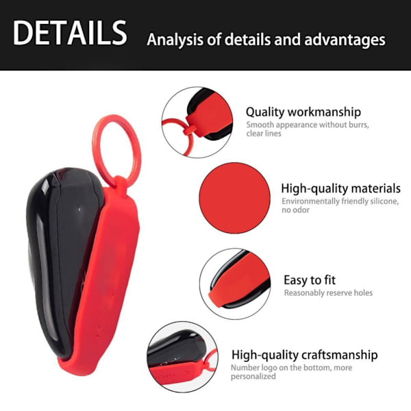 Auton case Avainkotelon cover MALLI S PUNAINEN MALLI S PUNAINEN Model S Red