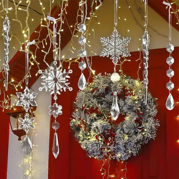 Julepynt Icicle vedhæng Juletræ vedhæng