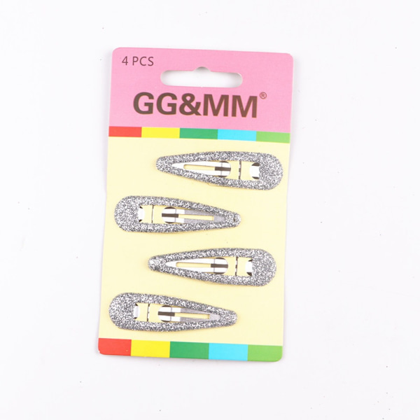 4kpl Hiusklipsit Glitter Hiusneulat SILVER Silver
