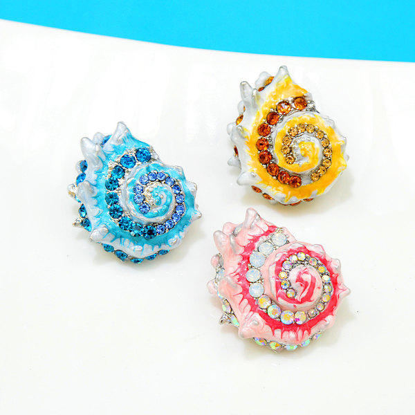 Conch Brosjer Emaljert Pin GUL Yellow