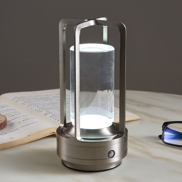 Krystalllampe Bordlampe SØLV Silver