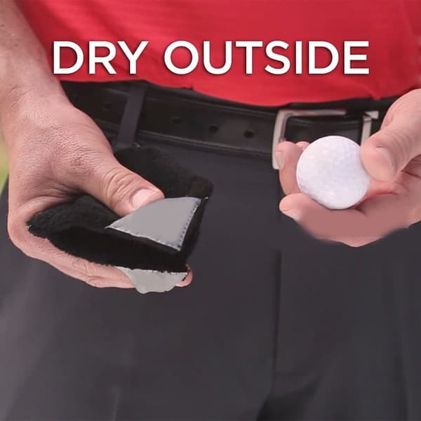 Golfpallopyyhe Golfpyyhetasku MUSTA black