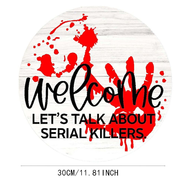 Skräck Welcome Sign 3D Sign 3 3 3