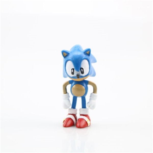 6 stk Sonic Figurer Action Character Doll Toys Anime Figur