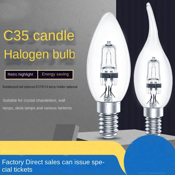 Halogenlampor Byt strålkastarlampor E14-28W E14-28W E14-28W