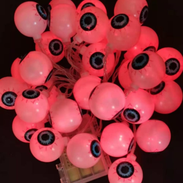 Eyeball String Lights Halloween Lights RÖDA Red