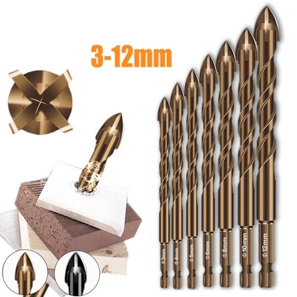 Ristikuusimainen laattapora Ristilaattapora 8MM