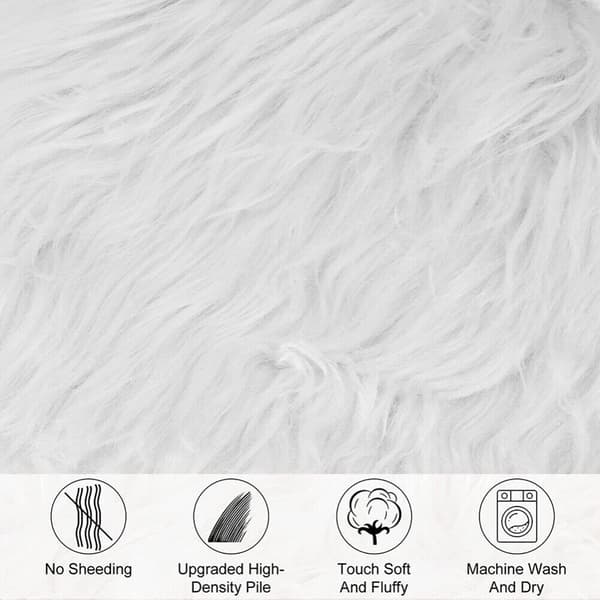 Fluffig matta imitation ull Pad GULD gold