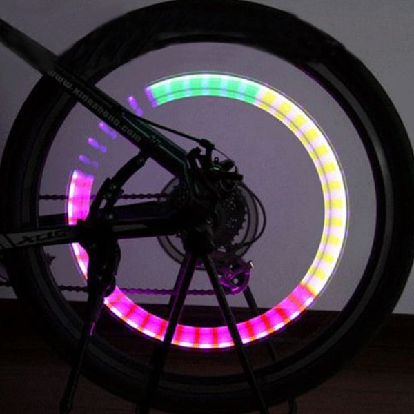 4 STK hjuleiker Lys LED-lys Dekkventilhette