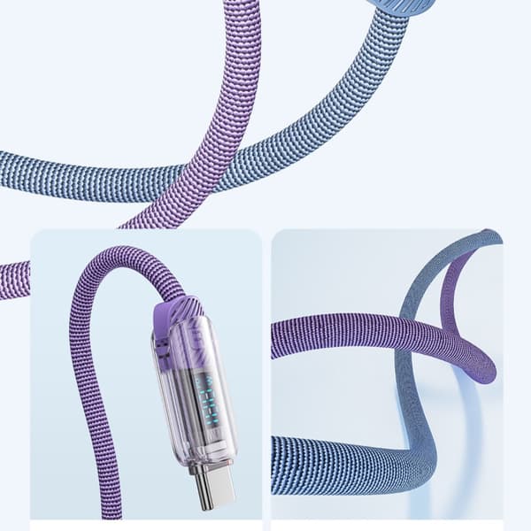 Mobil datakabel Laddkabel BLÅ 2M Blue 2m