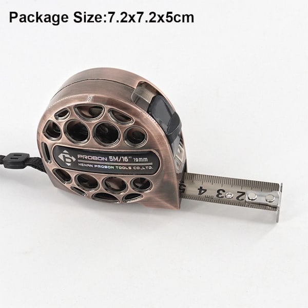 3m/5m/7,5m Mittanauha Metric Teräs Viivain PRONSSI 5M 19MM Bronze 5m 19mm