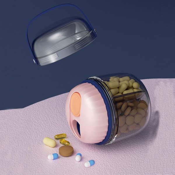 Medicinlåda Case GRÅ LITEN LITEN grey small-small