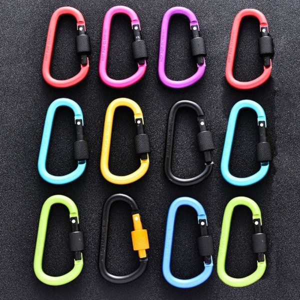 2kpl Outdoor Sports Carabiner -turvasolki avaimenperä 8 8 8