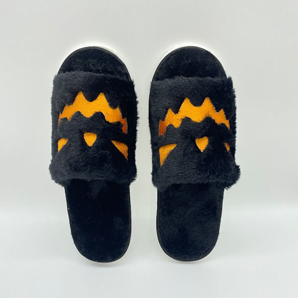 Halloween gresskar tøfler Pels tøfler for par ORANSJE Orange