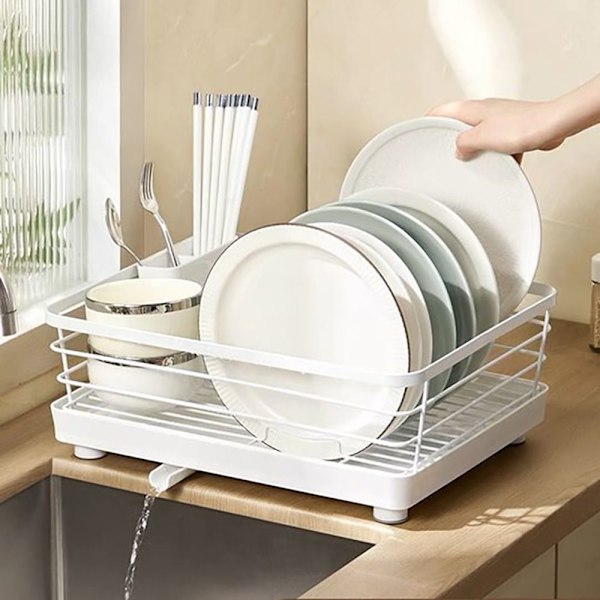 Diskställ Bestickkorg VIT WHITE