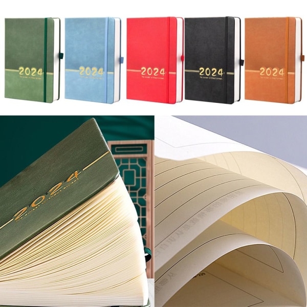 Engelsk kalender Notebook Plan Notesbog SORT Black