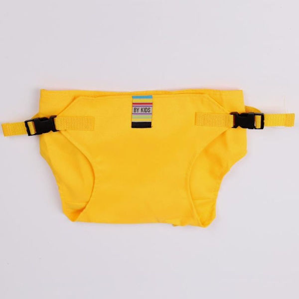 Fôringssete med stropp Spisesetestropp GUL yellow