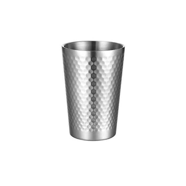 Dobbeltvegg ølkopper Kaldtvannsdrikkekopp SØLV 350ML silver 350ml