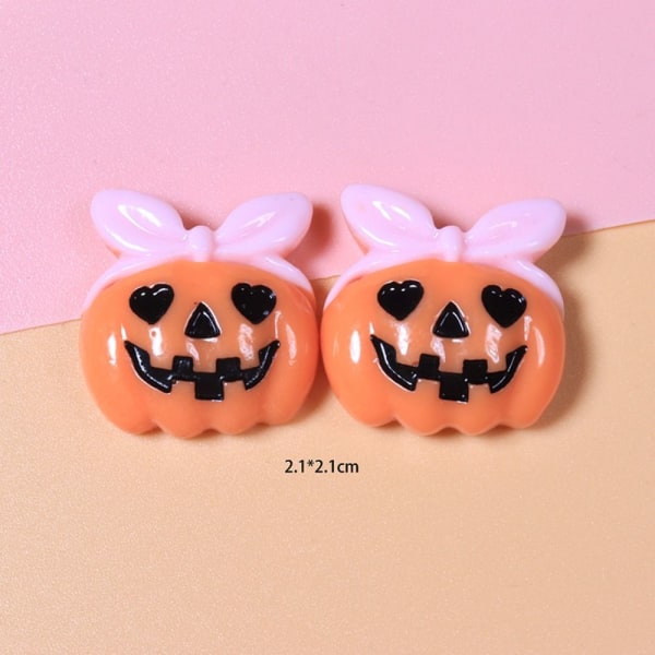 10 STK Halloween-samling flat rygg manikyr 2 2 2