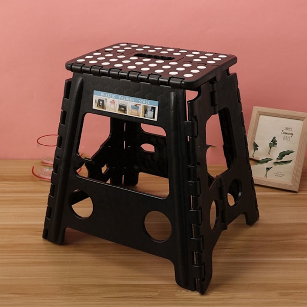 Foldetrin skammel Foldebænk SORT 22X29X39CM black 22x29x39cm