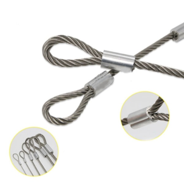 1,5-4mm Stålrep Hängrep 4MM1 METER 1 METER 4mm1 Meter