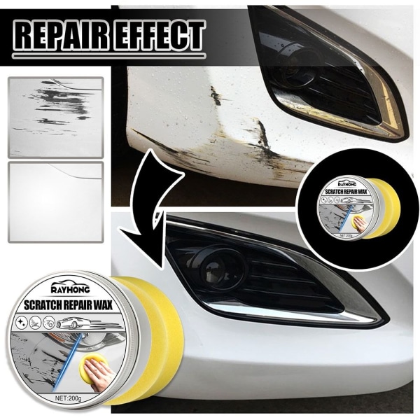Bil Reparation Vax Underhåll Beläggning Vax VIT White
