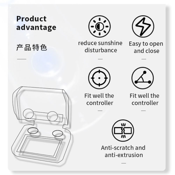 Controller Protector Sun Hood Control Sticks Guard black