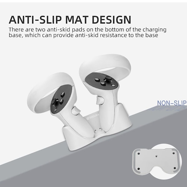 Laddningsdocka för Oculus Quest 2 VR Dual Controller Laddare