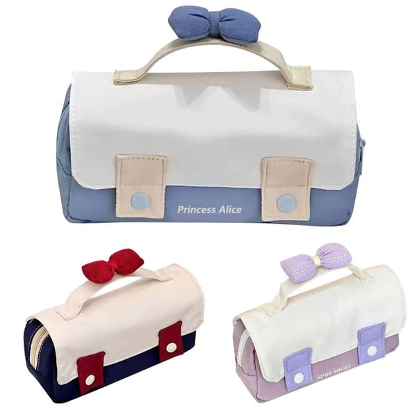 Bow Tote Pencil Bag Pencil Bag PUNAINEN Red