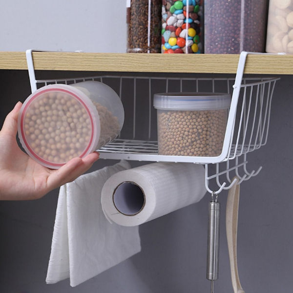 Kitchen Organizer Hylle Kjøkken Hylle Organizer SVART L L Black L-L