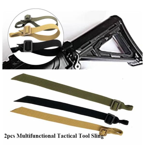 2kpl Tactical Tool Sling Kiinnityshihna MUSTA Black
