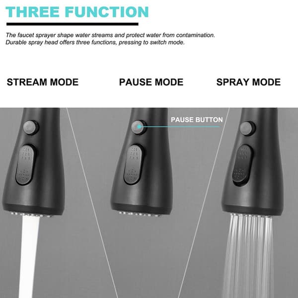 Trekk ut Kran Spraydyseadapter SORT SORT black