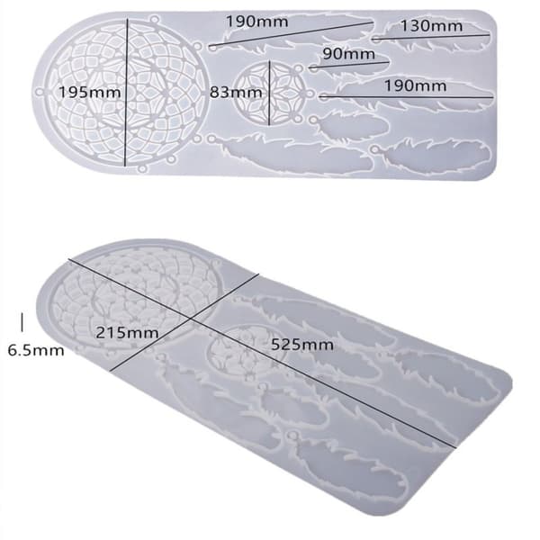 Large Dream Catcher Resin Form molds schackformar molds