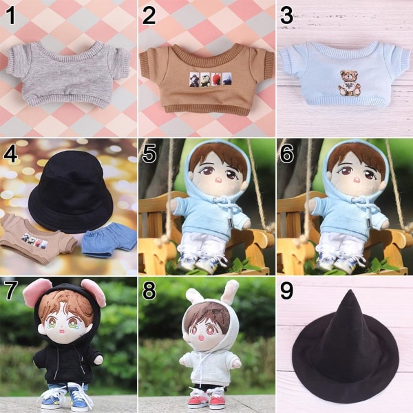 Handgjorda Doll Hoodies Doll Sweatshirt 5 5 5