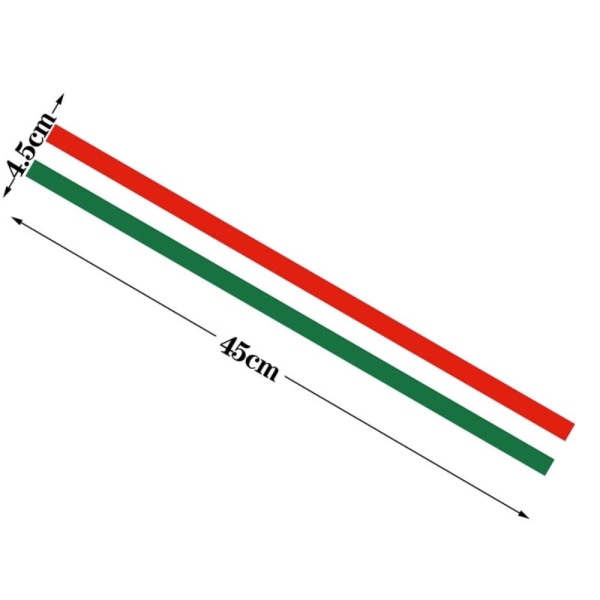 Motorsykkel reflekterende klistremerke foran støtfanger 45CMX4.5CM 45cmx4.5cm