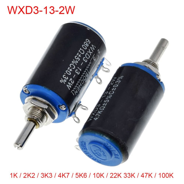 2 stk multiturn potensiometer WXD3-13-2W 2 STK 4K7 2 STK 4K7 2pcs 4K7