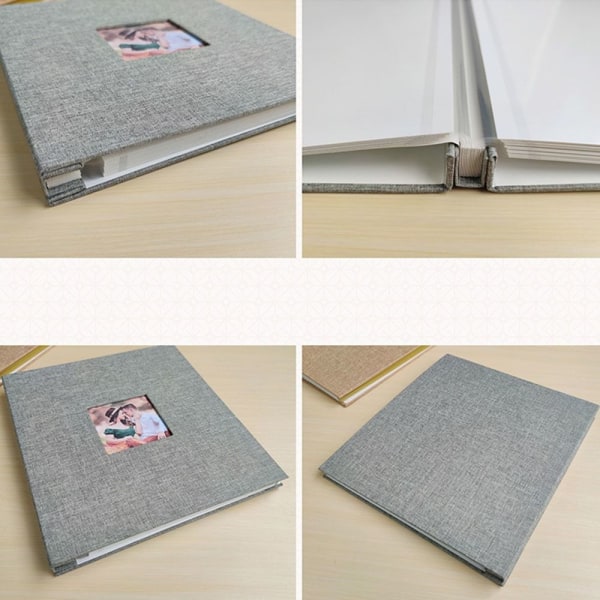 Fotoalbum Minne Scrapbook SVART Black