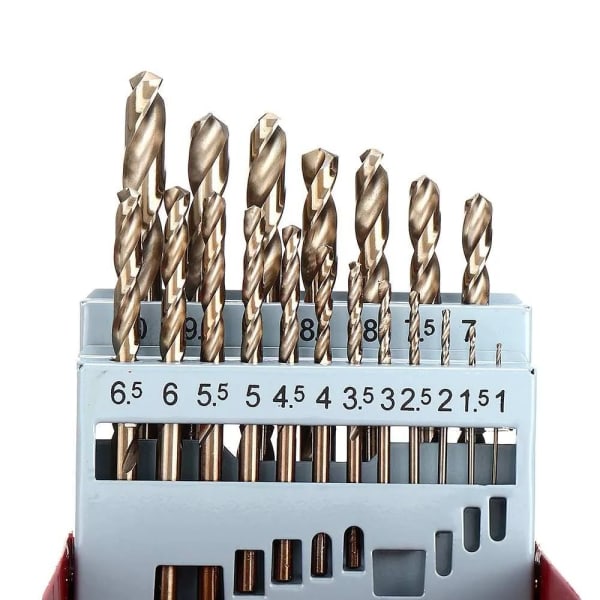 13/19/25 STK Twist Drill Bit Set Trebearbeidingsverktøy Bits 13 STK 13PCS