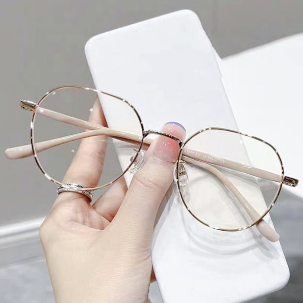 Anti-Blue Light Briller Overdimensjonerte briller SVART ROSE GULL Black Rose gold