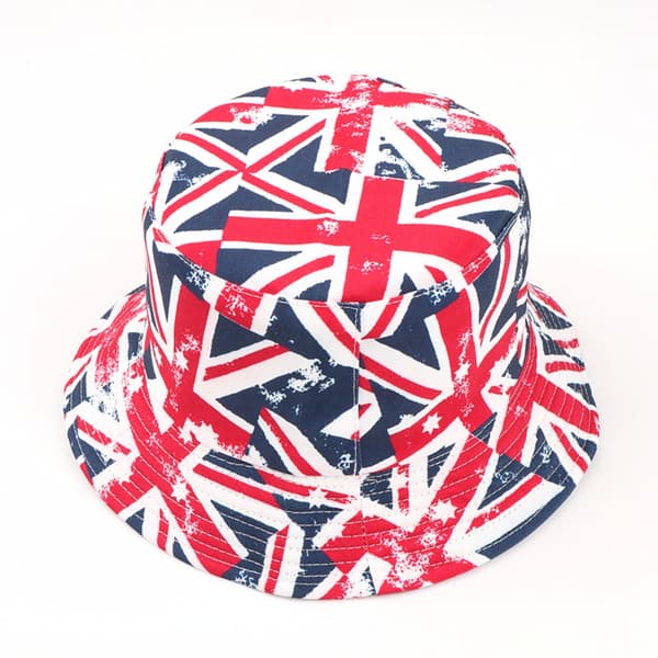 Vendbar bøttehatt britiske hatter 3 3 3