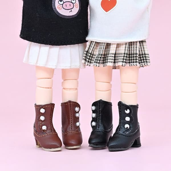 1 Par Dockskor Mini High Top Boots VIT white