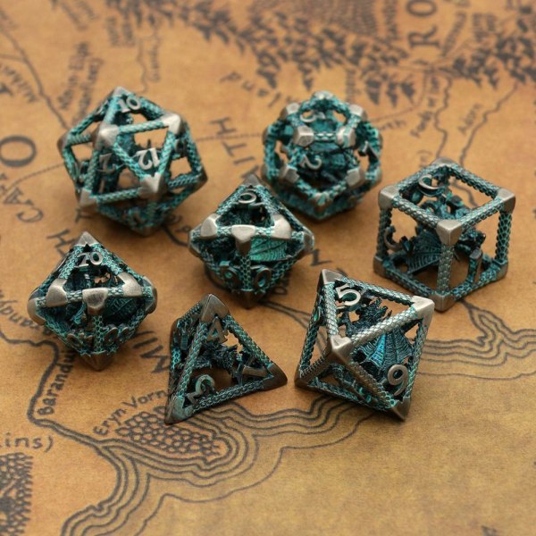 7st DND Metal Dice Set Game Dice 04 04 04