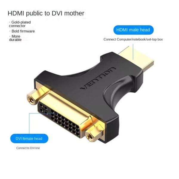 HDMI-adapter DVI-adapter B B B