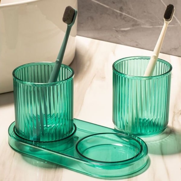 Hammasharjakuppi Gargle Cup GREEN 2KPL JA PERUS 2KPL JA PERUS green 2pcs and base-2pcs and base