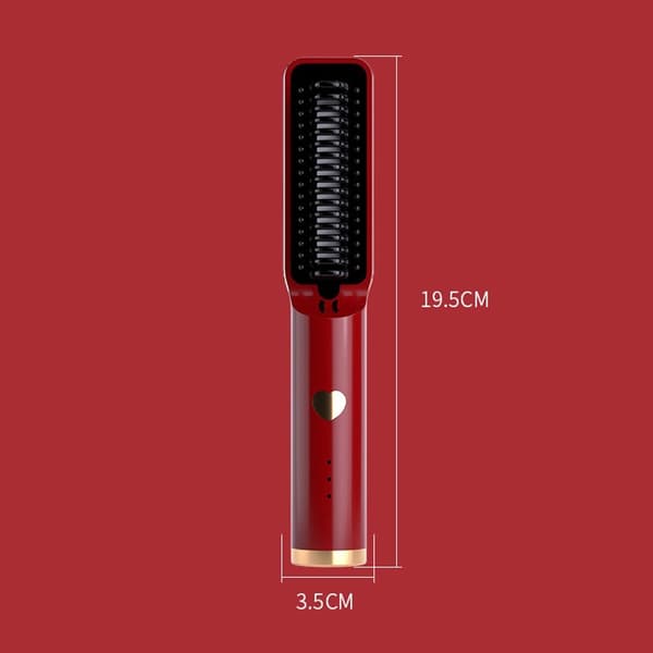 Retting av krøllebørste Hår Hot Comb RØD red